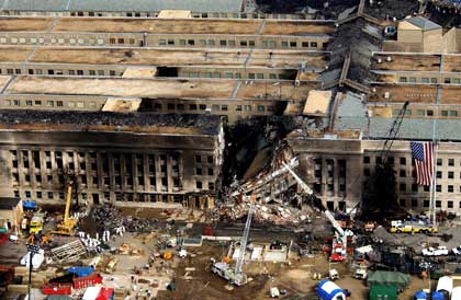 Pentagon rescue ops after 9/11.