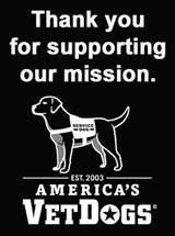 Americas Vet Dogs CFC campaign